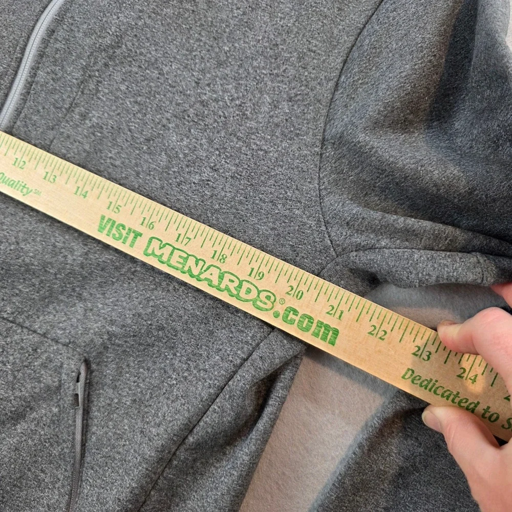 Lululemon Men's City Sweat Bomber Thermo Heathered Light Cast Grey‎ Full Zip Lg
